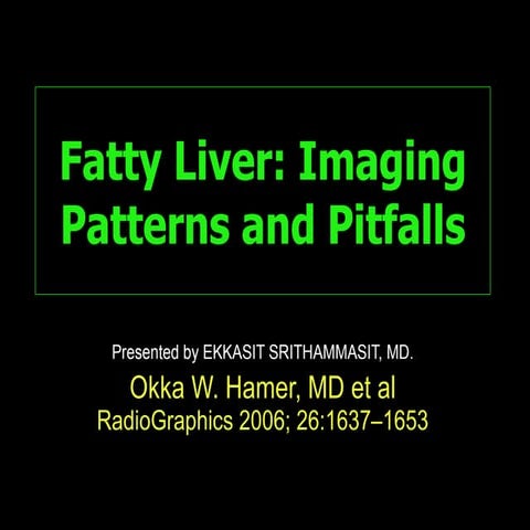 Fatty Liver And Pitfall