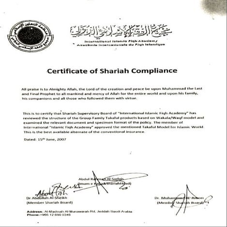 Fatwa  Imam e Kaaba/ Fatwa of Shariah Compliance