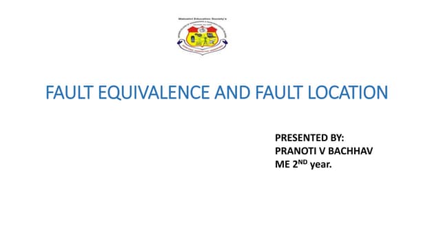 Fault equivalence and fault location