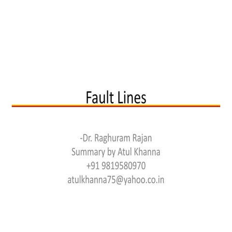 Fault lines