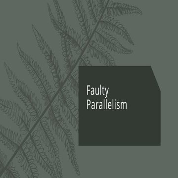 Mastering Parallelism: Avoiding Faulty Parallel Structures in Writing ...