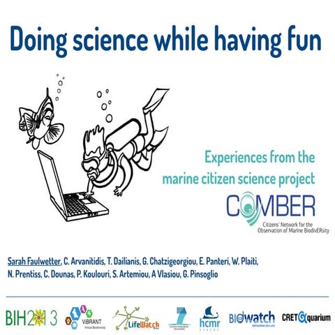 Doing science while having fun - Experiences from the marine citizen science ...
