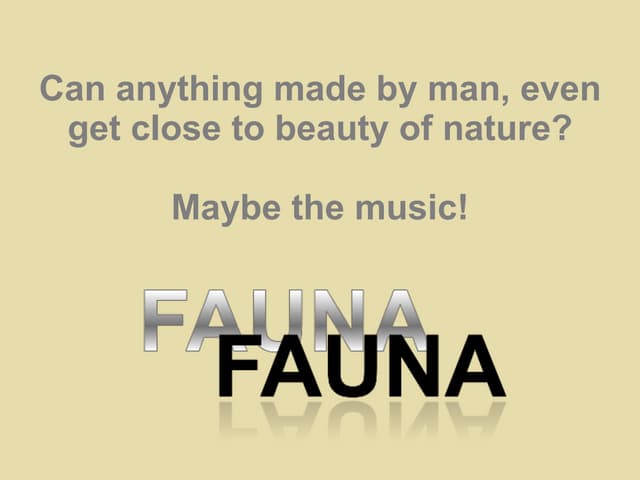 Fauna