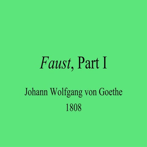 Goethe's Faust