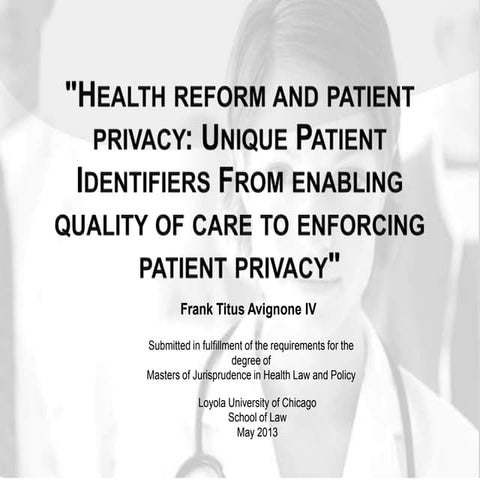 Universal Unique Patient Information Identifier UUPII