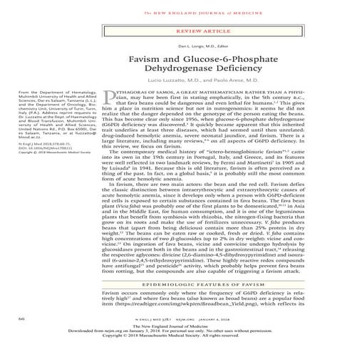 Favism and Glucose-6-Phosphate Dehydrogenase Deficiency.pdf