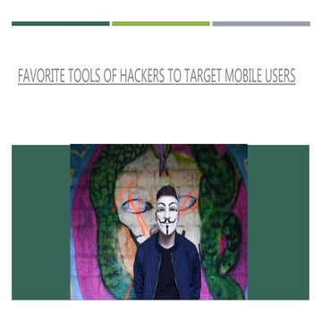 Favorite tools of hackers to target mobile users
