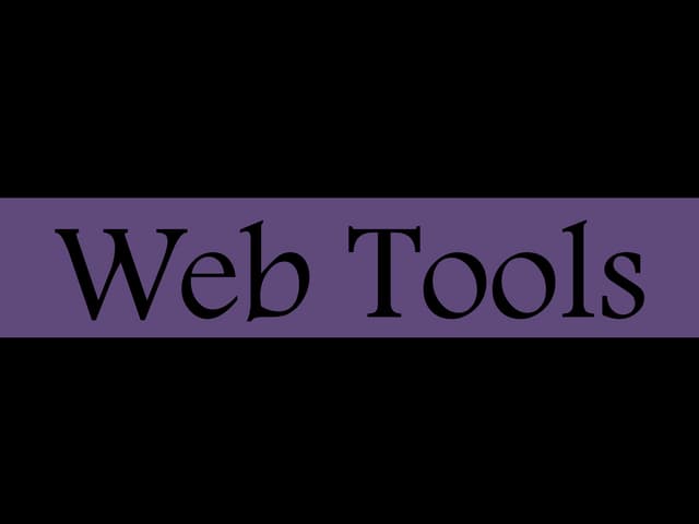 Favorite web tools