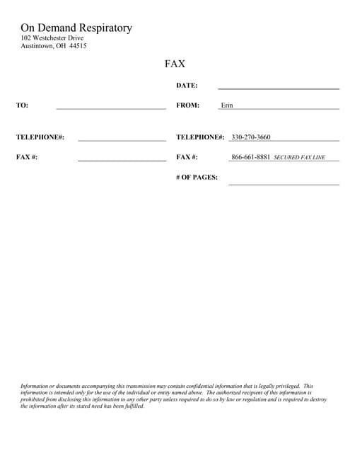 fax cover sheet