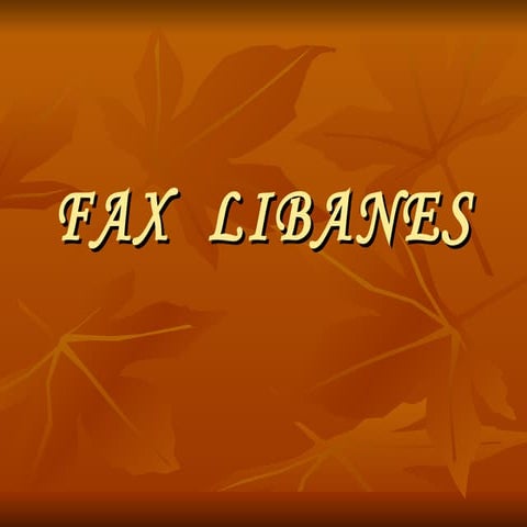 Faxlibanes