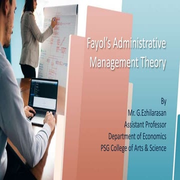 Fayols General theory of management 