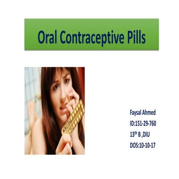 Oral Contraceptive Pills 