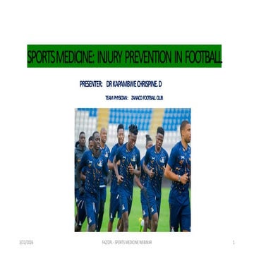 Comprehensive Sports Medicine Approaches to Football Injury Prevention ...