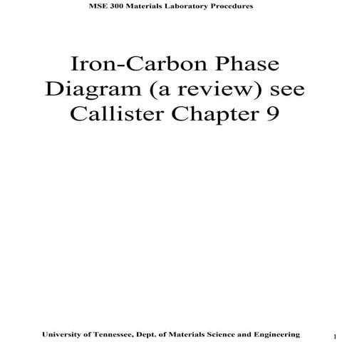Iron-Carbon Phase