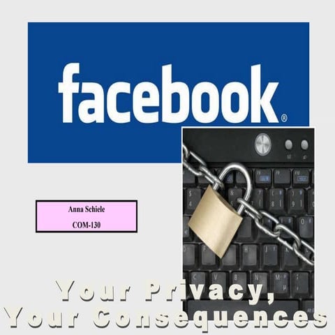Facebook: Your Privacy, Your Consequences