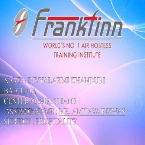 F& B (Alcoholic and Non Alcoholic Beverage)