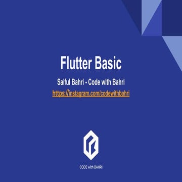 flutter basic learning dart lanuage jago flutter dart | PPT