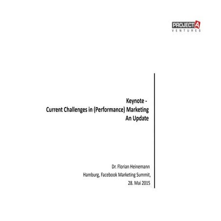Facebook Marketing Summit 2015 - Keynote Florian Heinemann