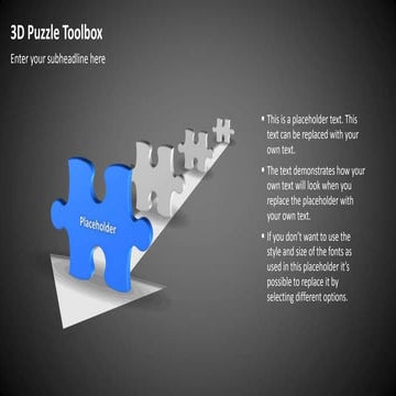 Powerpoint Template 3D Puzzle