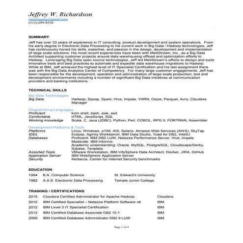 JeffRichardsonResume2016