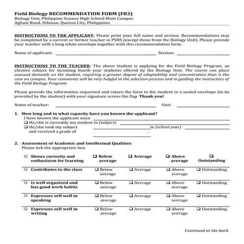 Fb3   recommendation form batch2011