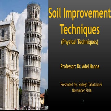 Soil Improvement Techniques