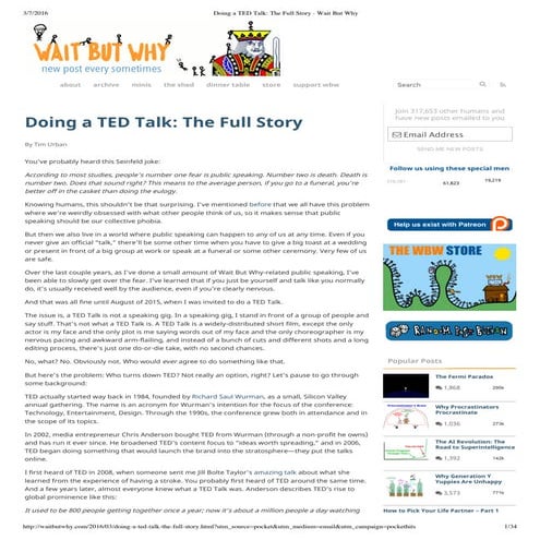 Doing a TED Talk_ The Full Story - Wait But Why