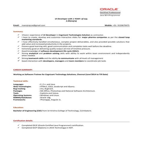 Manojraj_1year_Experienced