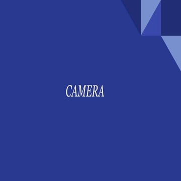 Presentation on camera