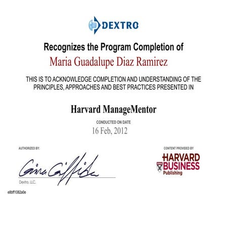 Harvard Manage Mentor | PPT