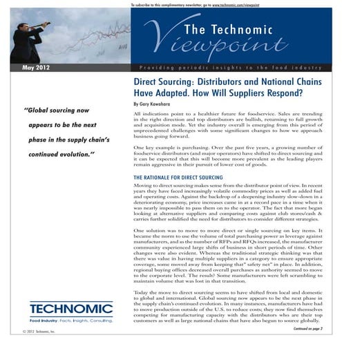 Direct and Global Sourcing