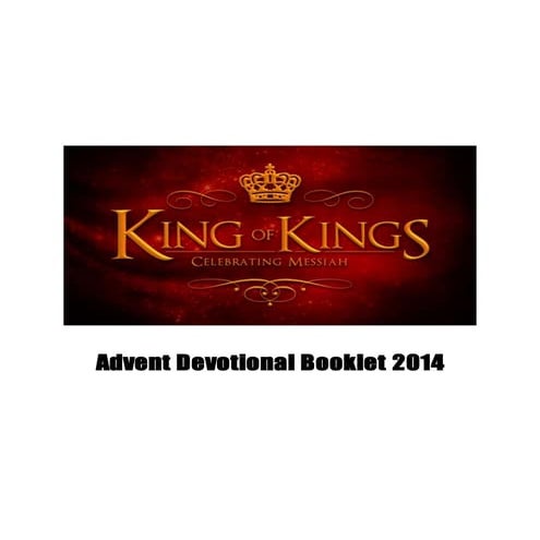 Advent Devotional booklet 2014