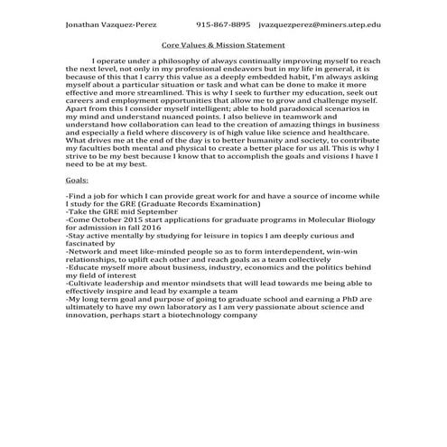 Vision Statement | DOCX