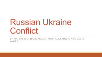 Russo-Ukranian Crisis