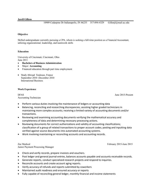 Gillens Resume 2016