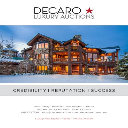 DeCaro  Luxury Auction Seller Presentation_