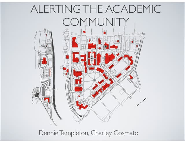 Alerting the Campus Community
