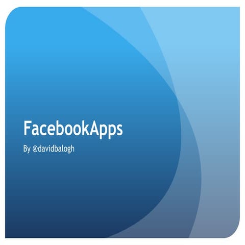 Facebook Apps