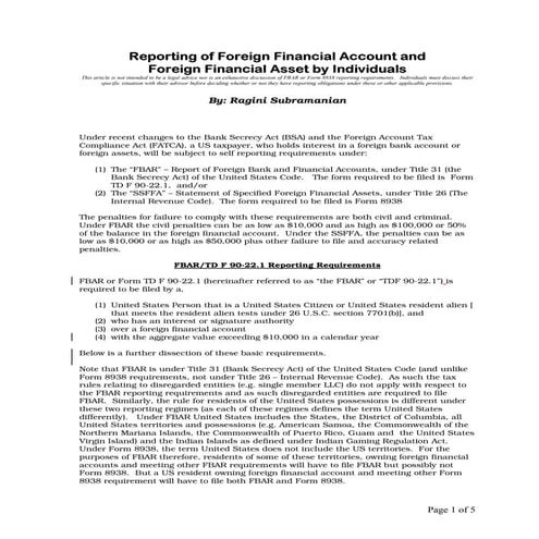 Fbar filing when to do it and how to do it | PPTX
