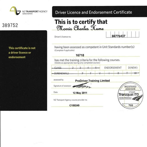 Land Transport 2011 Unit Standard 16718 | PDF