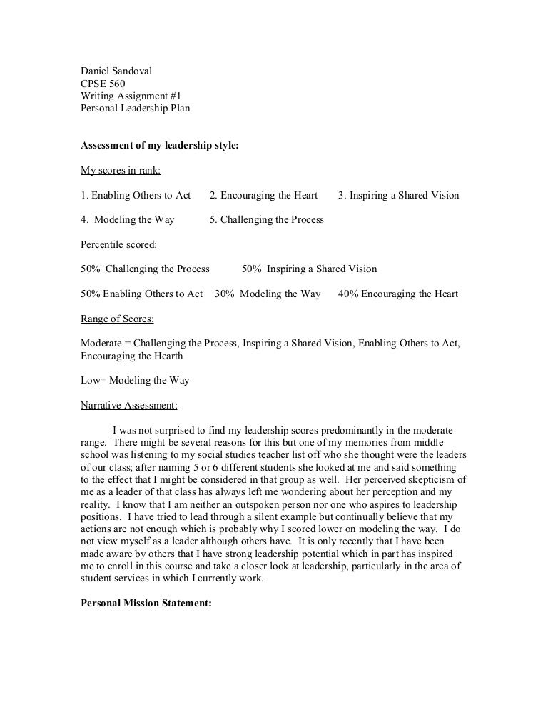 Hsm personal leadership plan essay 07 picture