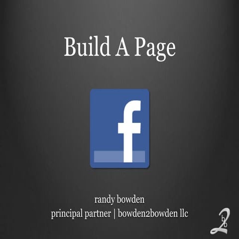 Facebook Page Basics