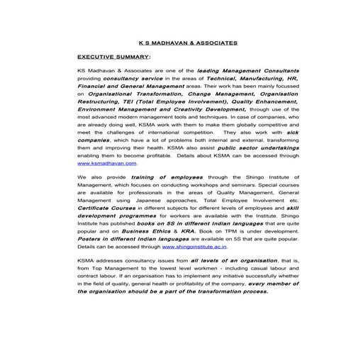 About_KSMA & Shingo Inst Feb. 2016