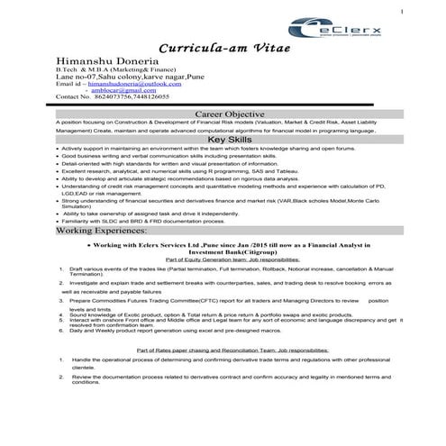 Himanshu_Doneria_CV_Quant