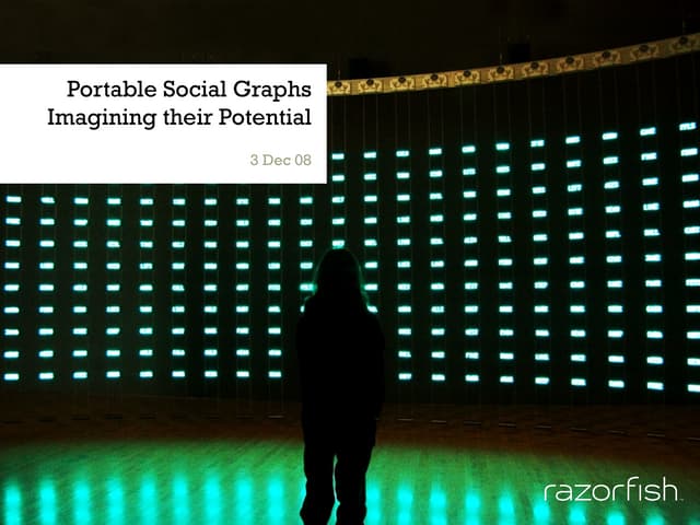 Portable Social Graphs - Imagining their Potential