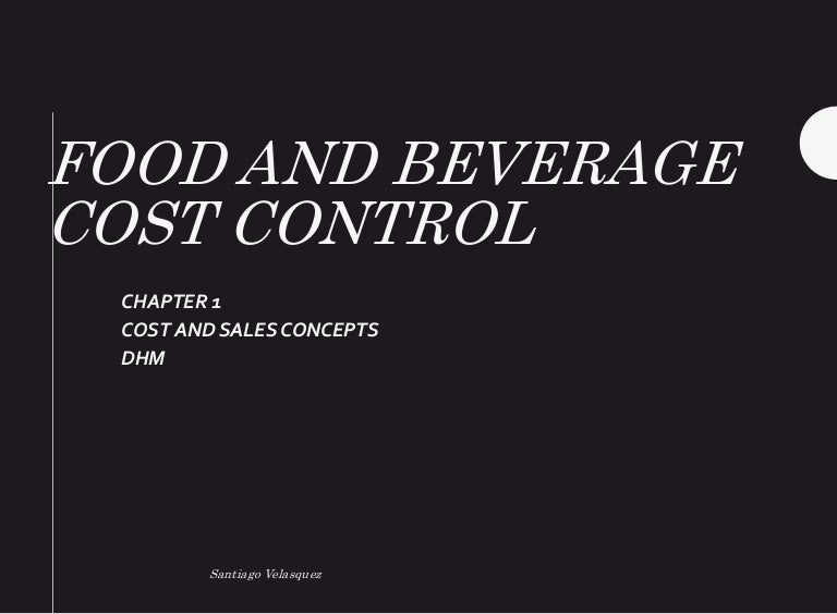 F&B cost control