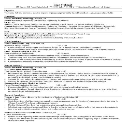 Bijan Mohazab Resume (1) | PDF