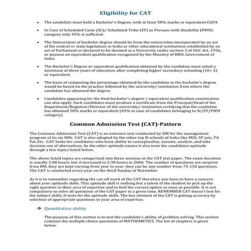 Fbf3ea Cat Exam Pattern