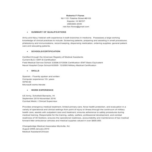 Rotc scholarship resume | DOCX