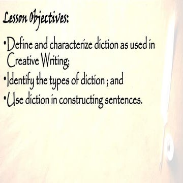 Diction and styles power point presentation | PPTX
